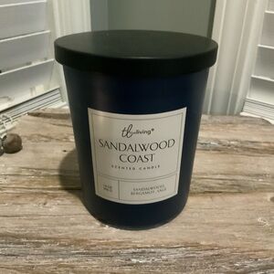 True Living double wick sandalwood candle 14oz